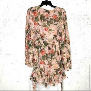 NWT Boohoo floral spring summer textured Easter event mini dress size 10
